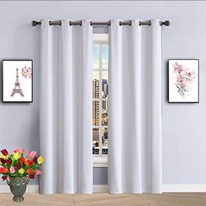 Madison Ivory 2 blackout window panels with grommet